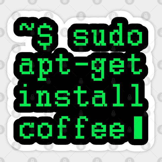 Install Coffee Sticker by KsuAnn